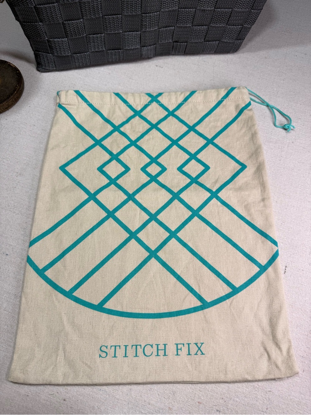 Stitch Fix - Canvas Shoe Bag with Drawstring - 11 x 14 Inches